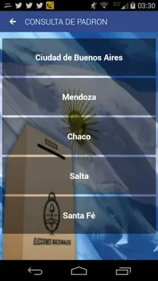 PADRON ELECTORAL android App screenshot 0