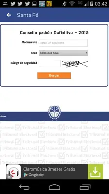 PADRON ELECTORAL android App screenshot 4