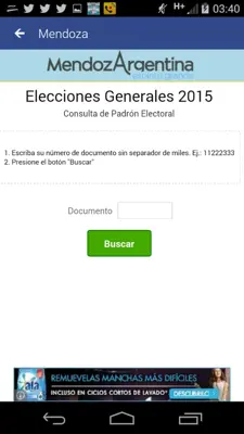 PADRON ELECTORAL android App screenshot 7